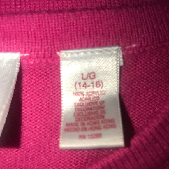 Wish For Joy Pink Holiday Sequins Christmas Trees Cardigan Button Down Sweater L - Picture 5 of 8